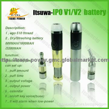 Itsuwa patent IPO V1V2 battery high grade e cigarette